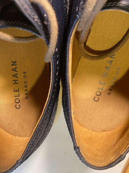 Cole Haan - Size 9M - Men\'s Original Grand Wingtip Oxfords in blue main image 9